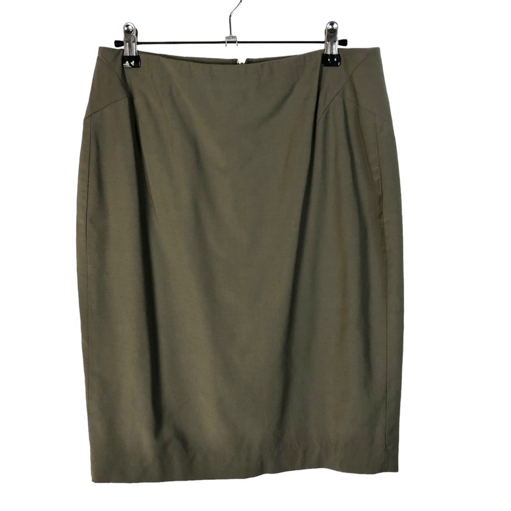 Ann Taylor Petite Taupe Brown Knee Length Pencil Skirt 8P